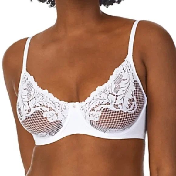 Le Mystere Women's Lace Allure Longline Convertible Bra - Plunging...